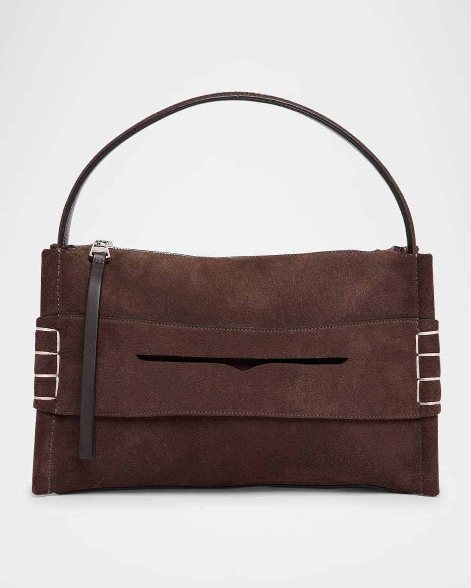 Loafer Suede Crossbody Bag